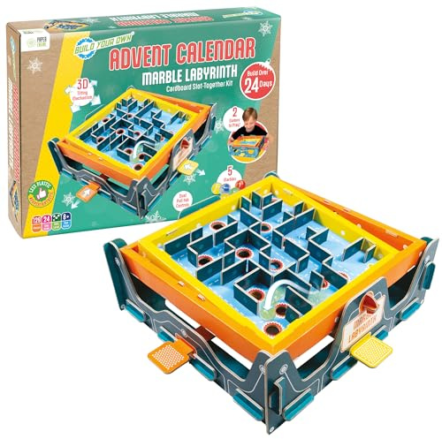 Build Your Own Marble Labyrinth Advent Calendar – 24-Day Christmas Craft