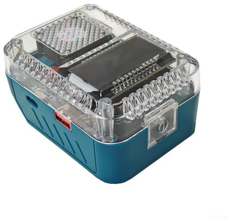 Gdfnmogo Lithium Battery Adapter Converter Charger with Digital Display, 140W Fast Charging USB-C Output, Compatible with MK Lithium Battery, Compact Portable