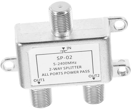LIGIGWASH Cable Splitter Digital Signal Distributor Compatible with Catv System for Internet and Tv Amplifier Accessory