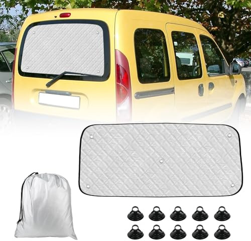 Esterilla térmica apta para Renault Kangoo para portón trasero de una sola puerta, parasol para parabrisas de coche, apto para el interior, cubierta del parabrisas delantero de una puerta