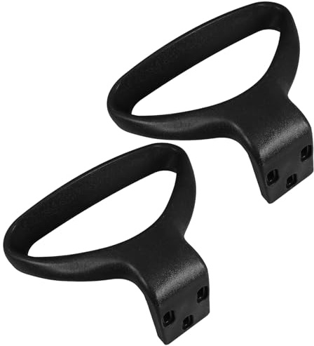 HOOTNEE Ergonomische Armlehnen Ersatzteile 2 Stück Breite Kunststoff Armstützen für Drehstühle und Chefsessel Ersatzteile für Büro und Gaming