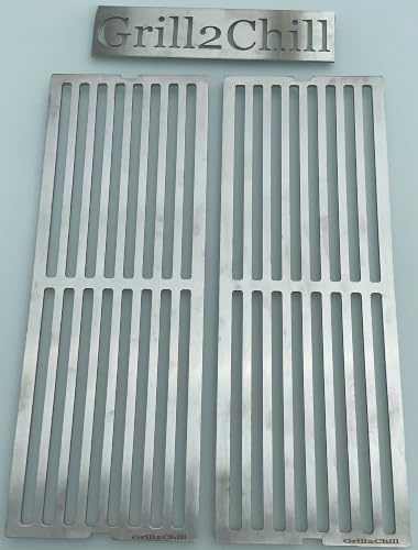 Grillrost Edelstahl p. f. Grills Broil King Baron 320 + 340 + 420 + 440 + 490 + 500 + 520 + 540 + 590 Crown 310 + 320 + 340 + 420 + 440 + 490 + 520 + 590 = 2 Roste a 160 x 440 x 5-5,2 mm (16x44cm)
