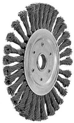 Lessmann Zopf-Rundbürste 115 x 14 mm 20 Z ROH glatt 0,50 mm Bohrung 22,2 mm, 472811