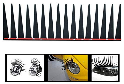 Incutex 2er Set Scheinwerfer Wimpern Auto Wimpern für alle Autos Make-up für die Scheinwerfer