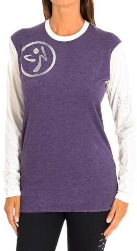 Zumba Fitness Herren Baseball-T-Shirt Dugout Digs, Herren, violett, Small