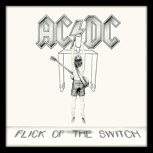 AC/DC 'Flick Der Switch' Memorabilia, 31.5 x 31.5 cm