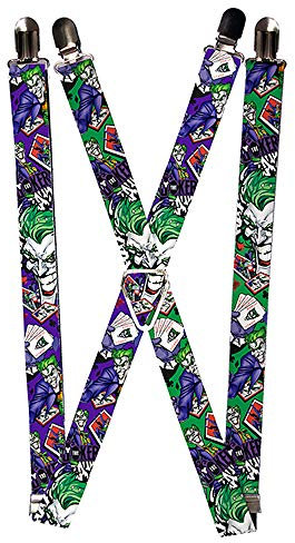 Buckle-Down Herren Suspender-Joker Hosenträger, Mehrfarbig, 3.5 x 2.5