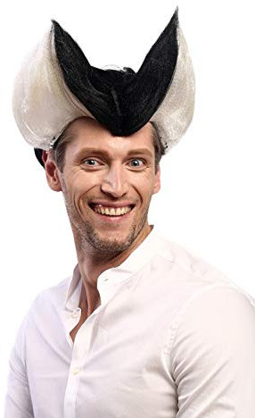 WIG ME UP - 24422-P103-P68 Perücke Damen Herren Karneval Halloween Vampir Dracula Böse Gräfin Bathory Hexe Dämon