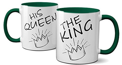 PAYANA 1025 The-King-His-Queen Tasse Double Face 325 ML Vert