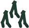 I.L.C.K Girls 3 Pairs Back To School Plain Cotton Rich Tights, Green, 5-6 Years