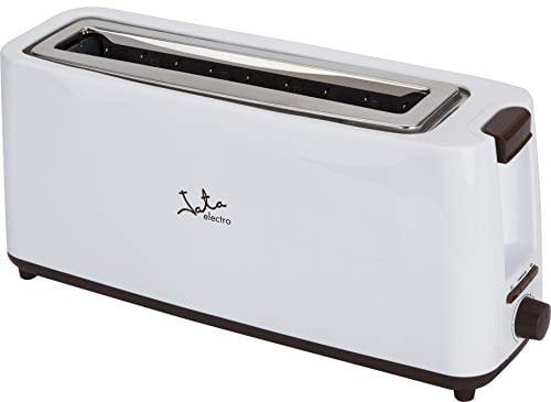 JATA TT579 - Tostadora de boca ancha (40 mm) para todo tipo de pan. Centrado automático del pan. Selector electrónico de tostado. 6 posiciones. Función de descongelación y mantenimiento del calor