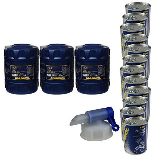 60L Motoröl MANNOL TS-3 SHPD 10W-40 12x MANNOL Motor Doctor ADDITIV