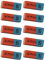 Herlitz 10 Radierer, rote Seite für Graphit/blaue Seite für Tinte