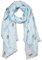 Wrendale Designs Schal mit Pferden 70 x 190 cm himmelblau