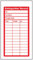 Caledonia Signs 51080 Fire Extinguisher Inspection Record Tags,red|pink,(pack of 10), 150.0 mm*80.0 mm*10.0 mm