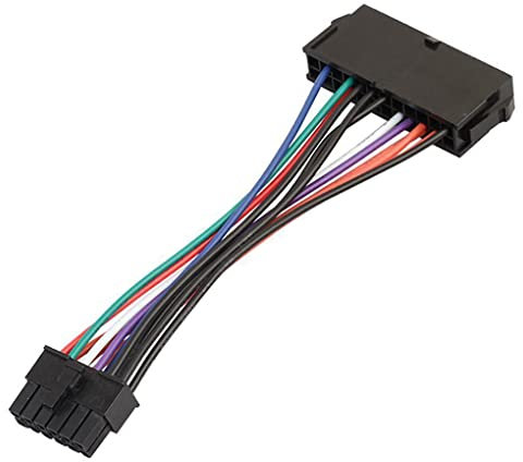Bolwins P00S Netzteil Kabel Adapter 24-Pin auf 12-Pin ATX für Acer Q87H3 AM Q87 Hauptplatine - 13 cm Stromkabel für Acer Q87H3 AM Q87 Hauptplatine