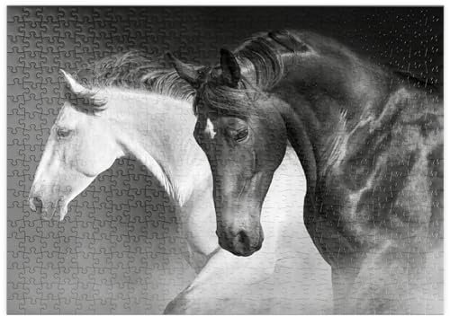 MyPuzzle Pferde Laufen Galopp in der Wüste - Premium 500 Teile Puzzle - MyPuzzle Sonderkollektion von Puzzle Galaxy