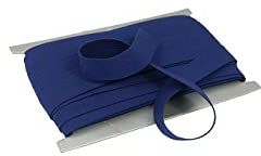 10 Meter Baumwoll - Schrägband/Einfassband Nahtband 100% Baumwolle Schrägbänder 18mm gefalzt (dunkelblau (15))