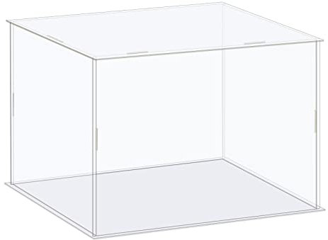 sourcing map Vitrine Box Acryl Box Durchsichtig Staubdicht Schutz für Sammlungen 21x16x11cm