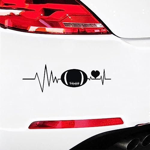 Generico Aufkleber Leidenschaft Liebe Liebhaber Rugby Lustig Aufkleber Auto Motorrad Laptop Wählen Sie Farbe -cod.1917 (070 Schwarz)