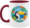 Tasse Tassen 325ml - Karneval & Fasching - Aloha Tukan - Hawaii Aloha Party Hawaiian Hawaii-Kleidung Karibik - 325 ml - Bordeauxrot - karnevalstasse fasching- carnevale karnevals faschings