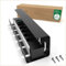 UNITURE® Kabelkanal Schreibtisch [DEKRA Zertifiziert] - 1er Set Kabelmanagement - 40cm lang Kabelhalter - Kabelführung - Cable Management Under Desk - Schwarz