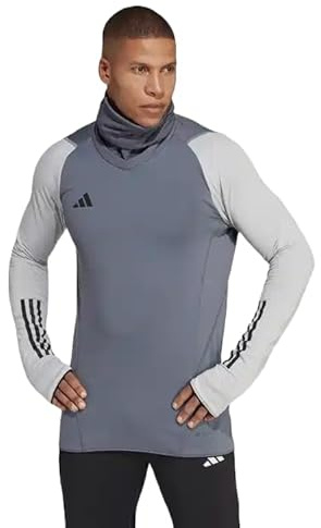 Adidas Tiro 23 Pro COLD.RDY Warm Top Sweatshirt, Grey, LARGE, Grey, L