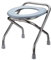Tabouret De Toilette, Chaise Toilette Portable Acier Inoxydable, Chaise de douche de chevet pliable pour Personnes Âgées Femmes enceintes Et Handicapées (Une seule couleur, 42cm)