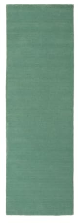 carpetfine handgefertigter Wollteppich Gabbeh Lola Läufer Türkis 75x240 cm Weich, Hochwertig, Zeitlos | Teppichläufer für Gemütlichkeit & Eleganz im Wohnzimmer, Schlafzimmer und Flur