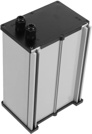 GARVALON Weatherproof Lithium Battery Storage Box Cover for Solar Street Lights Outdoor Electrical Enclosure Plastic Energy Storage Case Battery Protection