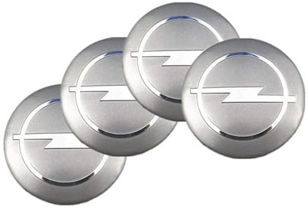 4 Stück Auto Nabendeckel Aufkleber, Radnabenabdeckung-Logo für Opel 60MM, Nabenkappen Abzeichen Sticker, Felgen Aufkleber