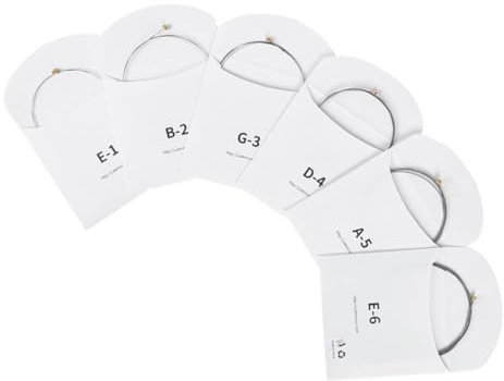 ERINGOGO 6stücke Gitarrensaite Nickelsaiten Gitarren Metallsaite Mit Klarer Ersatz Saiten Für Akustik Gitarre
