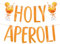 MEJOSER Aperol Deko Orange Girlande Banner Glitzer Wand Deko für Geburtstag JGA Sommer Strandparty Junggesellenabschied Fasching Karneval Weihnachten