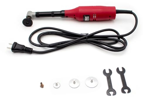 LeTkingok Meuleuse D'angle Coudée à 90° 220V 130W, Rectifieuse électrique Multifonction Polisseuse à Matrice 10 000Tr/min