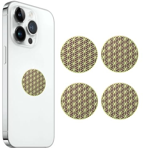 HAMKU 4 Stück Strahlenschutz Handy Aufkleber Strahlenschützer Handy handystrahlung blockieren Handy Strahlung Abschirmung Sticker für Telefon Laptop und Alle Elektronischen GeräTe
