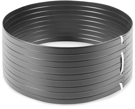 Quest PVC Bewässerungsring Pflanzring, Bewässerungssystem für Pflanzen und Bäume (Grau, 50 cm - 15 L)