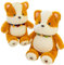 Corgi Plüschtier XXL,Realistisches Corgi Hund Plüsch Schönes Tier niedliche Corgi Hund Stofftier Plüschtier Animal Toy Gift for Kids (28 cm,Hund)