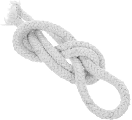 TOYANDONA Refractory Aluminum Silicate Round Braid Ceramic Fiber Rope for Stove Boiler Oven Fireplace Gasket Seal Door Rope