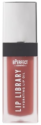 BPerfect Lip Library Lip Oil – Ultra-Shine Hydrating Lip Treatment with Jojoba & Coconut Oil, Shade Kiss and Tell (Sheer Warm Rose)