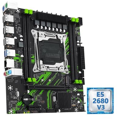 Compatibilità Fit For MACHINIST PR9 X99 Combo scheda madre Intel Xeon E5 2680 V3 CPU + DDR4 8 GBx2 2133 MHz RAM a doppio canale opzionale Set kit computer(Motherboard+CPU)