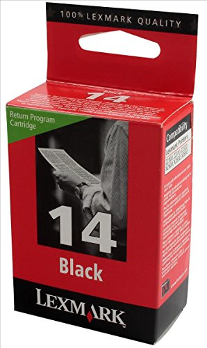 Lexmark Rückgabe-Tintenpatrone Nr.14 Tinte 175 Seiten, schwarz