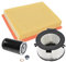 BESTPRICE Inspektionspaket Filterset mit 1x Luftfilter, 1x Innenraumfilter, 1x Ölfilter inkl. Schraube & Dichtring, Kompatibel mit VW TRANSPORTER T4