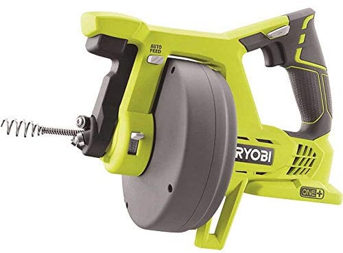 Ryobi P4001 One+ 18V Lithium Ion All-In-One 25 Foot Drain Auger for Sinks or Toilets (Battery Not Included, Power Tool Only)