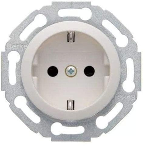 Hager modul 2 - Toma corriente 16a con protección niños blanco polar
