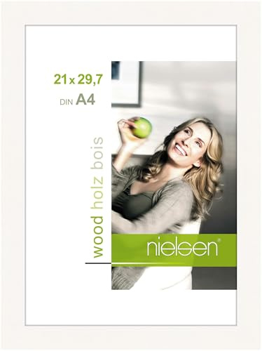 nielsen Holz Bilderrahmen Essential, 21 x 29,7 cm (A4), Weiß
