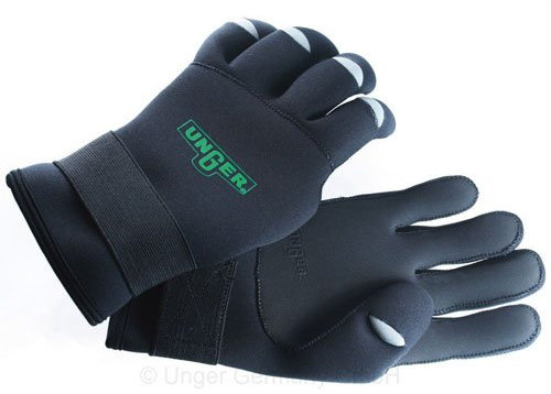 Unger GLO2Z ErgoTec Neoprenhandschuhe, 10 Größe
