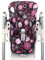 Babys-Dreams Sitzkissen Ersatzbezug für Peg Perego Prima Pappa Diner *20 FARBEN* NEU (Grau Pinke Blumen) XX