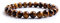 Candyfancy 8MM Perlen Armbänder Gelb Tigerauge Armband Bergkristall Bead Elastisch Natürlich Stein Damen Herren