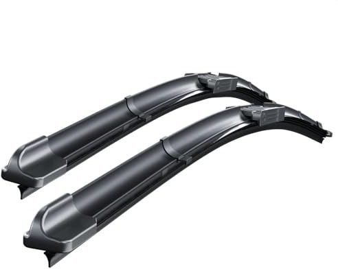 Mossa Vordere Scheibenwischer kompatibel mit BMW Z4 E85, E86 (10.2002-07.2007) - flache Premium Wischerblätter. Wischerblätter - Set für Frontscheibe (Fahrer- + Beifahrerseite) (530 mm / 510 mm)