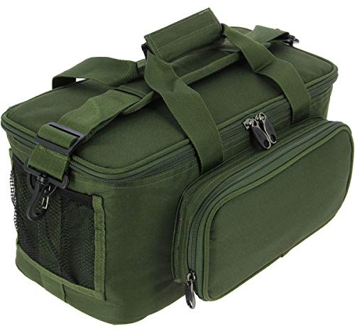 DNA Leisure NGT Ködertasche zum Karpfenangeln, grün, isoliert, für Camping, Übernachtung, Brutasche, regulär oder groß, grün, 40 x 30 x 26 cm to 83 x 35 x 35 cm, 881 Tragetasche